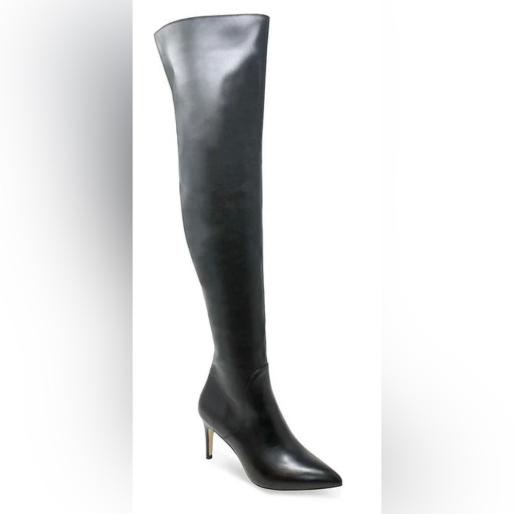 NWOT Charles David Piano Leather Over The Knee Boots Size: 8